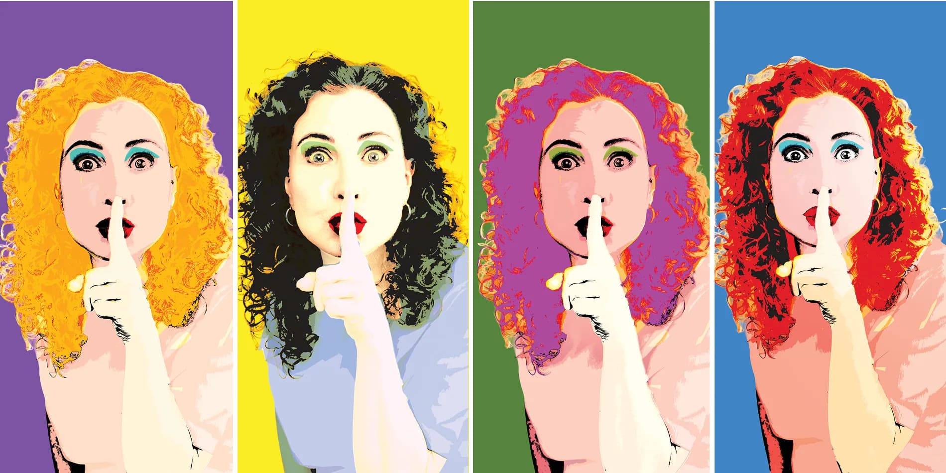 פוסטר ההצגה אף מילה לאמא