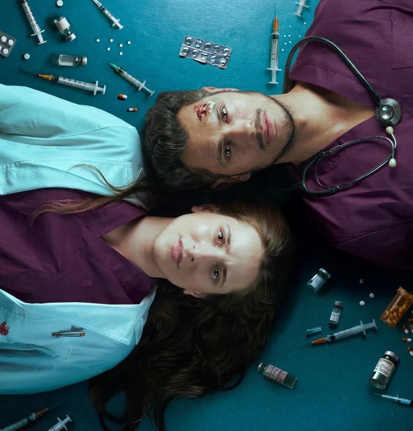 פוסטר ההצגה מלאכים בלבן